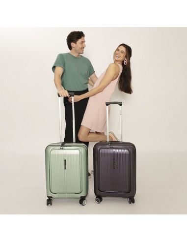 Maleta Trolley Cabina Con Bolsillo Frontal Gabol Brooklyn...
