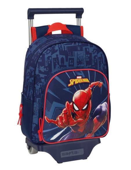 MOCH 524+CARRO 705 SPIDER-MAN Mochilas Guardería | Fraber