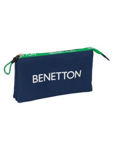 PORTATODO TRIPLE BENETTON "GREEN" Portatodo Estuche | Fraber
