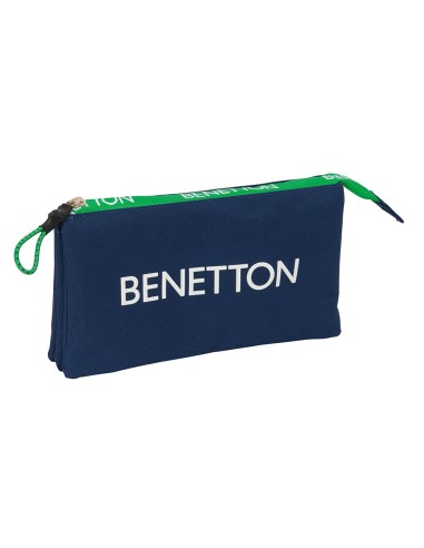 PORTATODO TRIPLE BENETTON "GREEN" Portatodo Estuche | Fraber