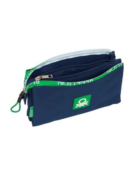 PORTATODO TRIPLE BENETTON "GREEN" Portatodo Estuche | Fraber