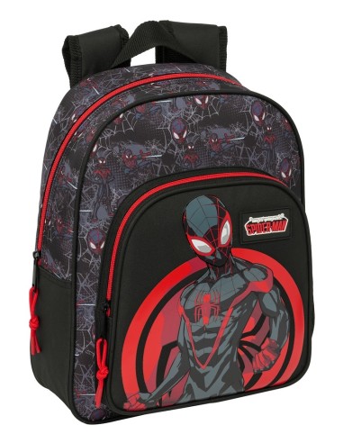 MOCHILA INFANTIL BOLSILLOS ADAPT.CARRO MILES MORALES Moch...