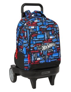 MOCHILA GDE. C/RUEDAS COMPACT EVOL. EXT. HOT WHEELS Mochi...