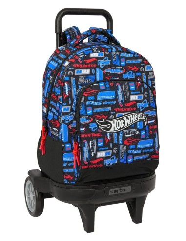 MOCHILA GDE. C/RUEDAS COMPACT EVOL. EXT. HOT WHEELS Mochi...
