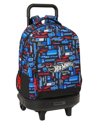 MOCHILA GDE. C/RUEDAS COMPACT EXT.SIMPLE HOT WHEELS Mochi...