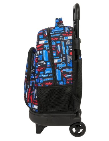 MOCHILA GDE. C/RUEDAS COMPACT EXT.SIMPLE HOT WHEELS Mochi...