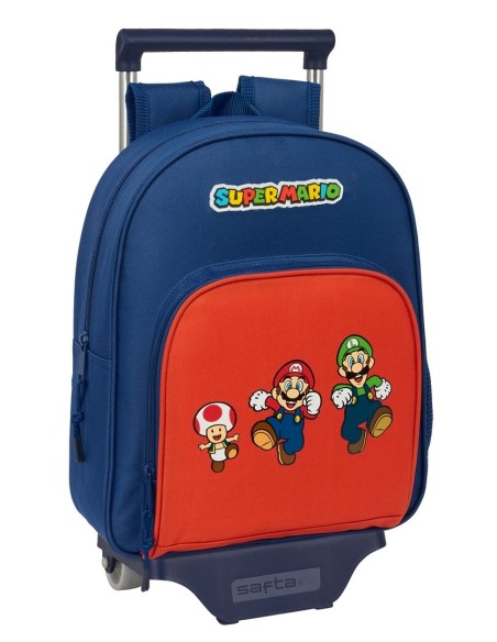 MOCH 609+CARRO 705 SUPER MARIO "MAMMA MIA" Mochilas Escol...