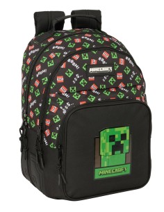 MOCHILA DOBLE ADAPT.CARRO MINECRAFT Mochilas Escolares | ...