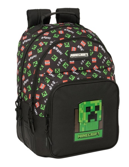 MOCHILA DOBLE ADAPT.CARRO MINECRAFT Mochilas Escolares | ...