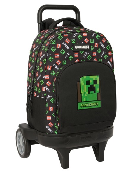 MOCHILA GDE. C/RUEDAS COMPACT EVOL. EXT. MINECRAFT Mochil...