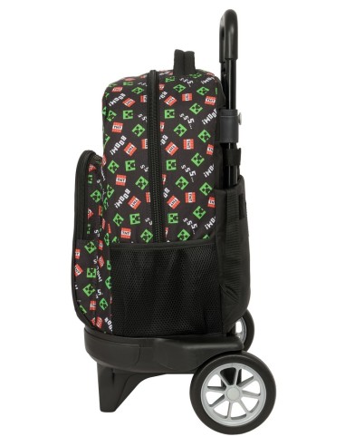 MOCHILA GDE. C/RUEDAS COMPACT EVOL. EXT. MINECRAFT Mochil...