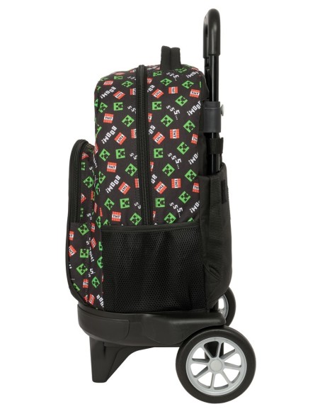 MOCHILA GDE. C/RUEDAS COMPACT EVOL. EXT. MINECRAFT Mochil...