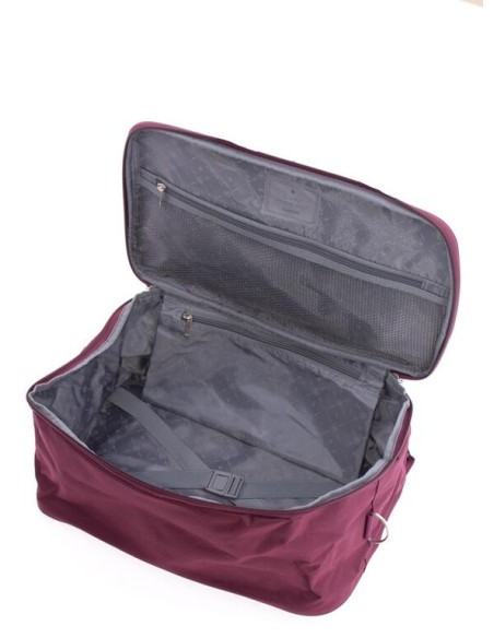 Bolso Mochila Viaje Gladiator Arctic Burdeos Maletas Blan...