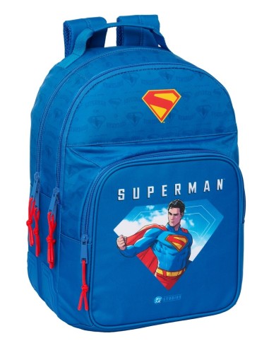 MOCHILA DOBLE ADAPT.CARRO SUPERMAN Mochilas Escolares | F...