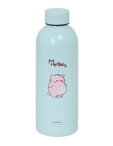 BOTELLA TERMO ACERO INOXIDABLE 500ml PEMBE "THE PINK CAT"...