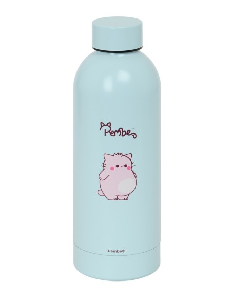 BOTELLA TERMO ACERO INOXIDABLE 500ml PEMBE "THE PINK CAT"...