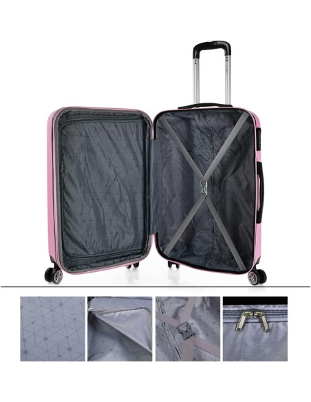 Maleta Cabina Sevron Itaca Rosa