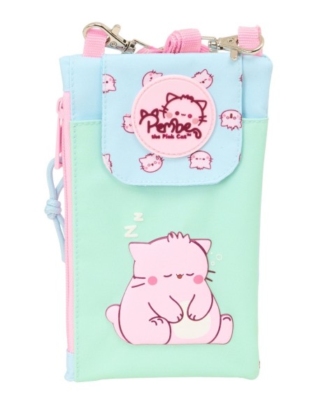 MONEDERO PORTAMOVIL PEMBE "THE PINK CAT" Bolsos Infantile...