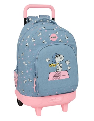 MOCHILA GDE. C/RUEDAS COMPACT EXTRAIBLE SNOOPY Mochilas c...