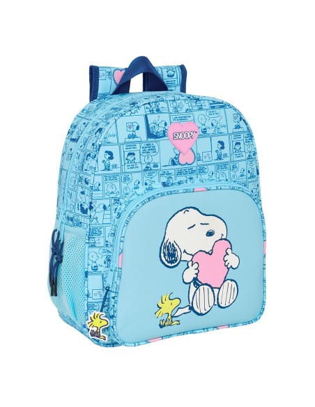MOCHILA JUNIOR ADAPT.CARRO SNOOPY "LOVE" Mochilas Escolar...
