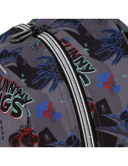 Mochila Escolar Adaptable Gabol Bugs Negro Mochilas Escol...