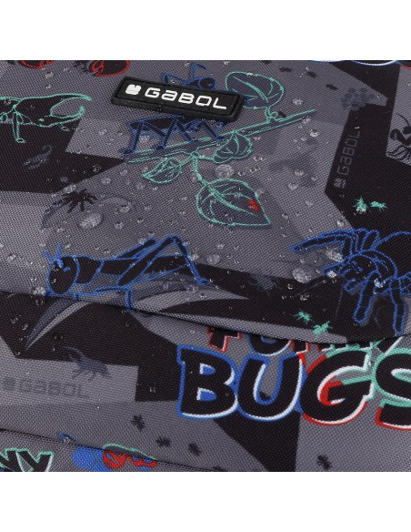 Mochila Escolar Adaptable Gabol Bugs Negro Mochilas Escol...