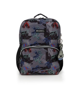 Mochila Infantil Gabol Bugs Negro