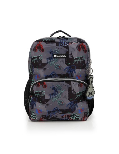 Mochila Infantil Gabol Bugs Negro Mochilas Guardería | Fr...