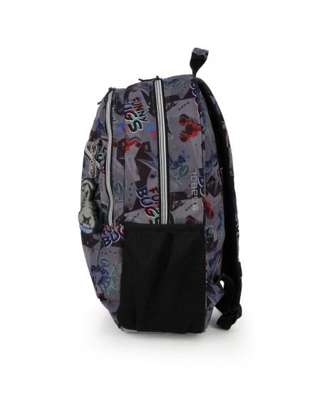 Mochila Escolar Adaptable Gabol Bugs Negro Mochilas Escol...