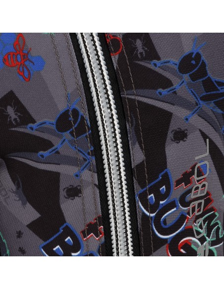 Mochila Escolar Adaptable Gabol Bugs Negro Mochilas Escol...