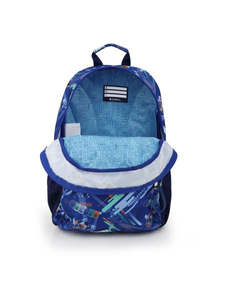 Mochila Escolar Adaptable Gabol Crew Azul Mochilas Escola...