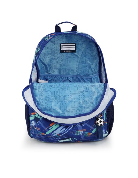 Mochila Escolar Adaptable Gabol Crew Azul Mochilas Escola...