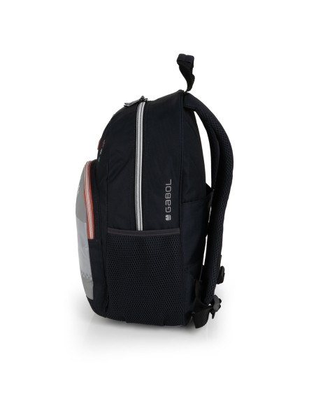 Mochila Escolar Adaptable Gabol Trick Gris Mochilas Escol...