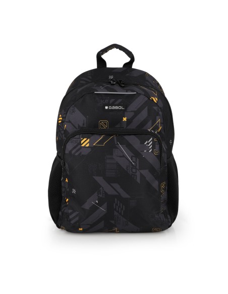 Mochila Escolar Adaptable Gabol Byte Negro Mochilas Escol...