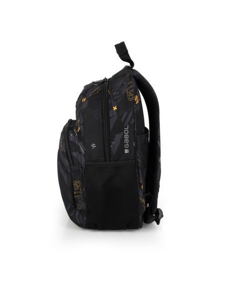 Mochila Escolar Adaptable Gabol Byte Negro Mochilas Escol...