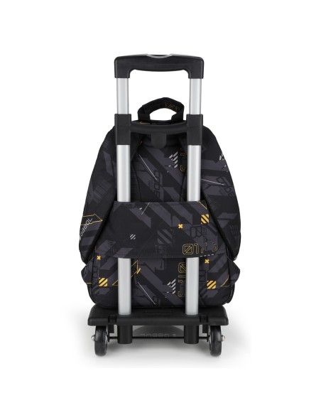 Mochila Escolar Adaptable Gabol Byte Negro Mochilas Escol...