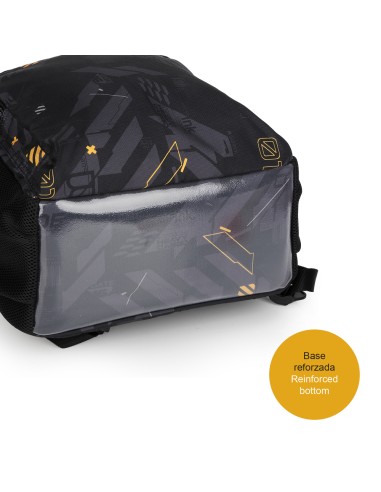 Mochila Escolar Adaptable Gabol Byte Negro Mochilas Escol...