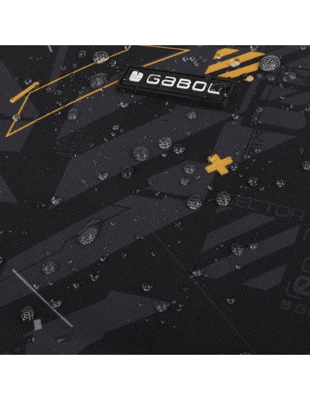 Portatodo Redondo Triple Gabol Byte Negro Portatodo Estuc...