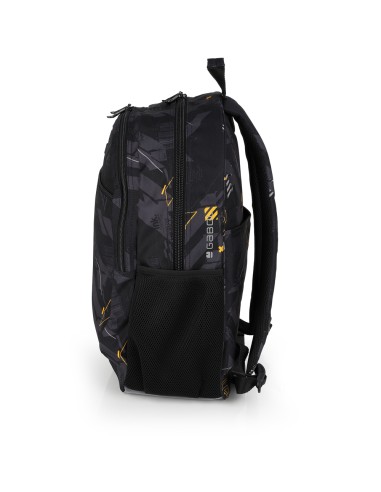 Mochila Escolar Adaptable Gabol Byte Negro