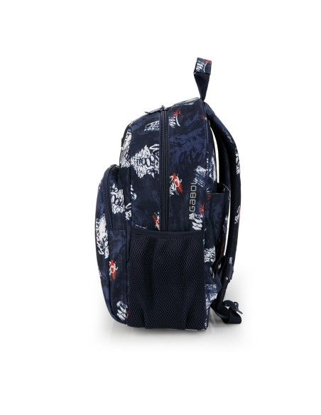 Mochila Escolar Adaptable Gabol Dash Azul Marino Mochilas...