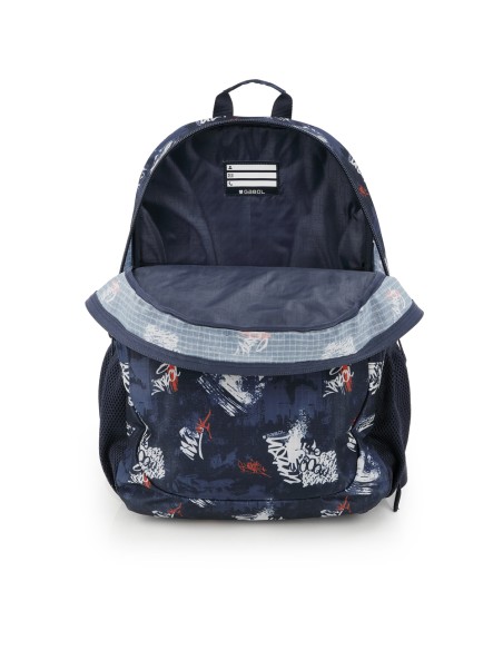 Mochila Escolar Adaptable Gabol Dash Azul Marino Mochilas...