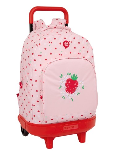 MOCHILA GDE. C/RUEDAS COMPACT EXTRAIBLE GLOWLAB "FRUTITAS...