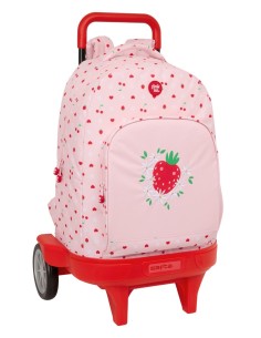 MOCHILA GDE. C/RUEDAS COMPACT EVOL. EXT. GLOWLAB "FRUTITA...