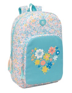 MOCHILA ADAPT.CARRO RECICLADO MOOS "FIORI" Mochilas Escol...