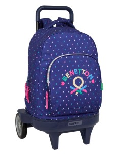 MOCHILA GDE. C/RUEDAS COMPACT EVOL. EXT. BENETTON "DROP" ...