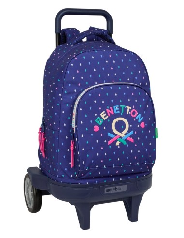 MOCHILA GDE. C/RUEDAS COMPACT EVOL. EXT. BENETTON "DROP" ...