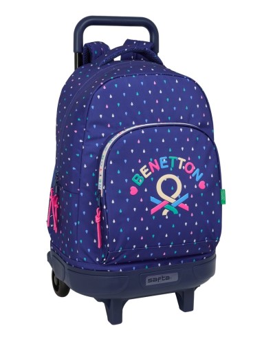 MOCHILA GDE. C/RUEDAS COMPACT EXTRAIBLE BENETTON "DROP" M...