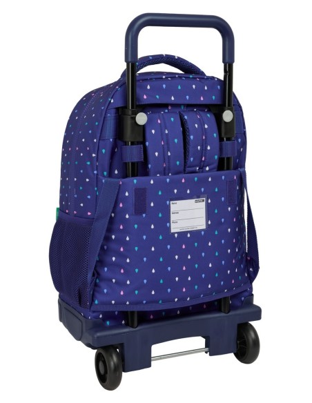 MOCHILA GDE. C/RUEDAS COMPACT EXTRAIBLE BENETTON "DROP" M...