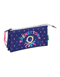 PORTATODO TRIPLE BENETTON "DROP" Portatodo Estuche | Fraber