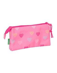PORTATODO TRIPLE BENETTON "HEART" Portatodo Estuche | Fraber 2